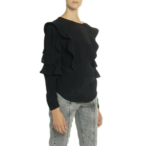 NEW NWT Constace Top Ruffle  Isabel Marant Etoile - Picture 2 of 10